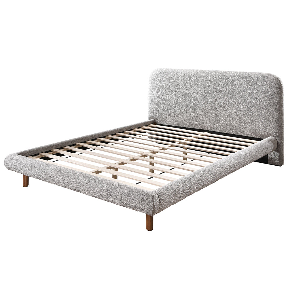 Cleo Gray Eastern King Bed - Ornate Home
