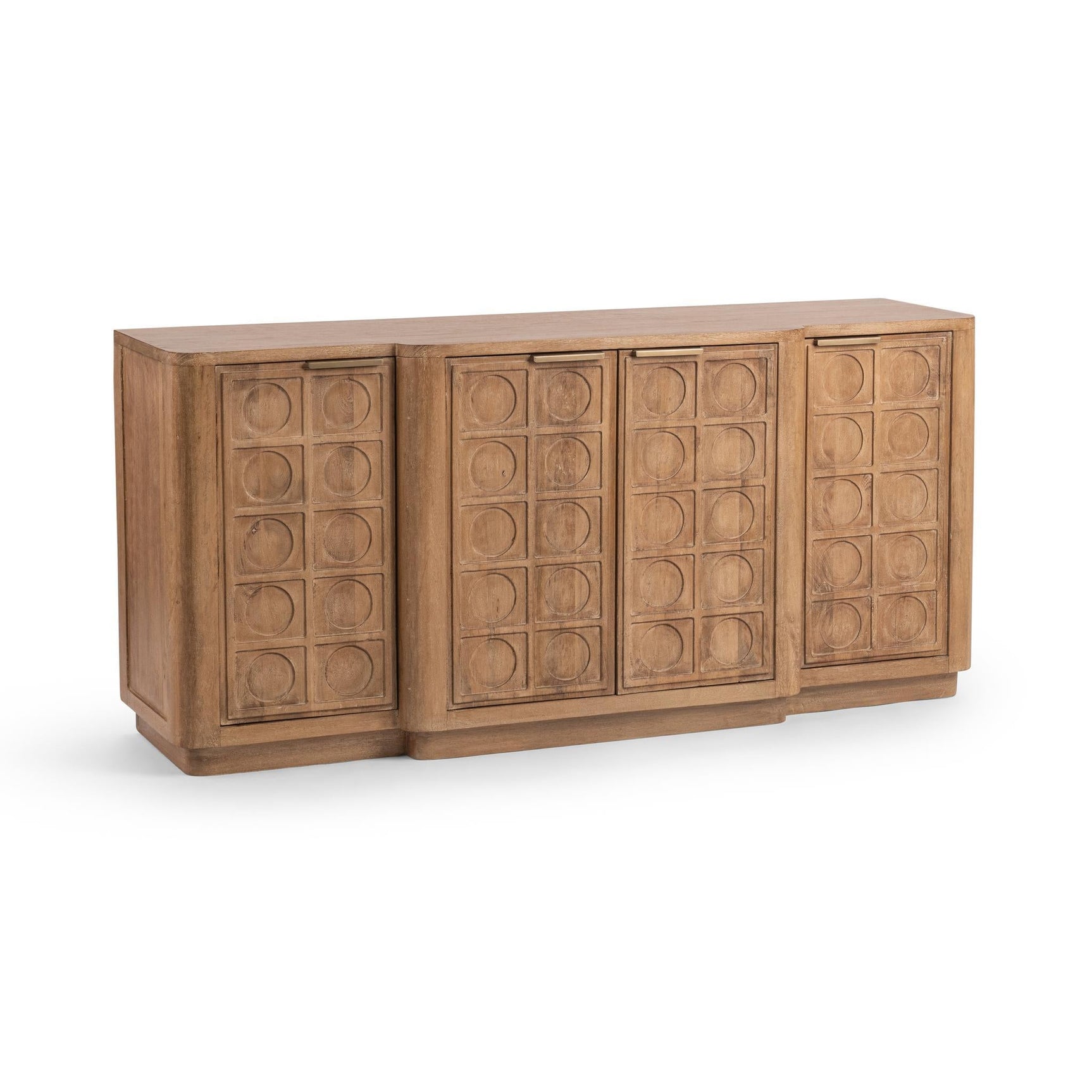 Cleveland Sandy Taupe 4 Door Cabinet - Ornate Home