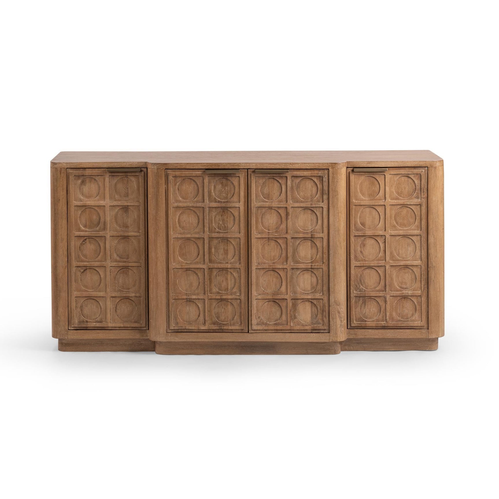 Cleveland Sandy Taupe 4 Door Cabinet - Ornate Home