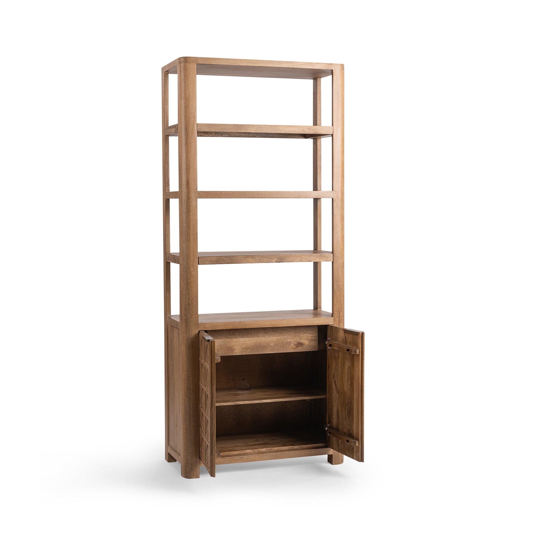 Cleveland Sandy Taupe Bookcase - Ornate Home