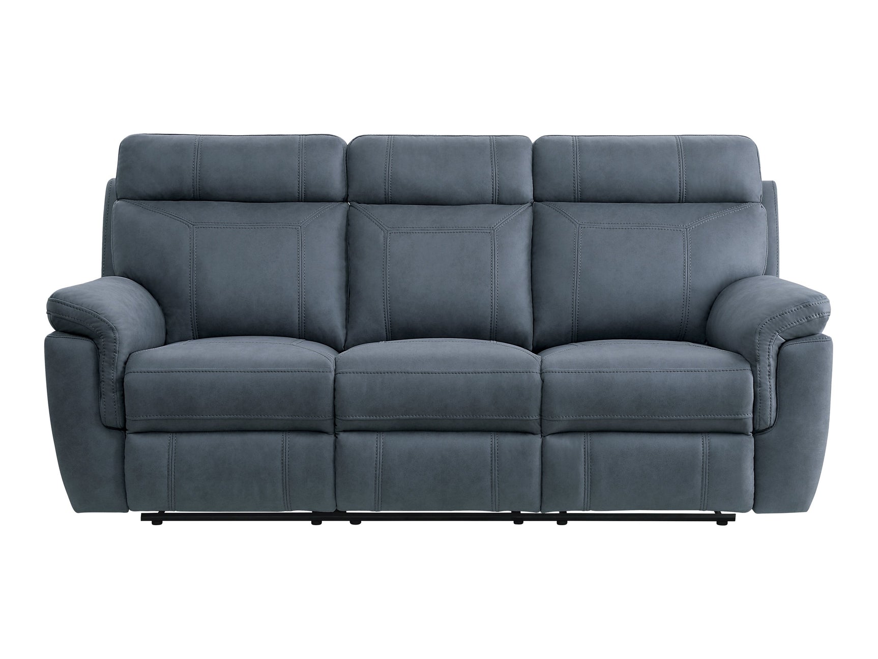 Clifton Blue Double Reclining Sofa - Ornate Home