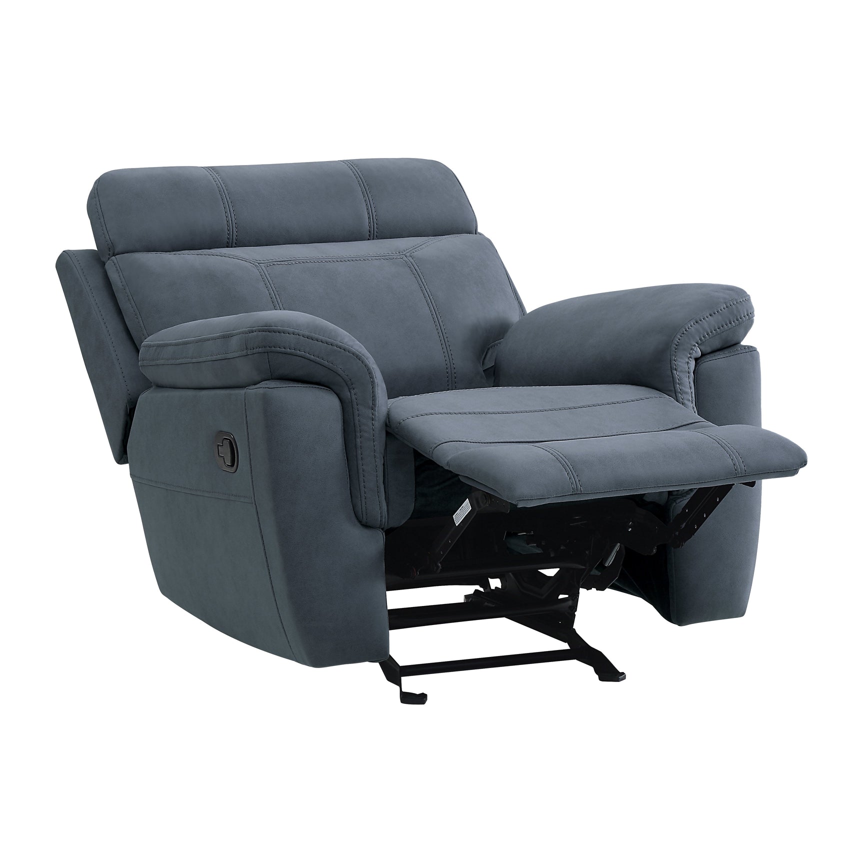 Clifton Blue Glider Reclining Chair - Ornate Home
