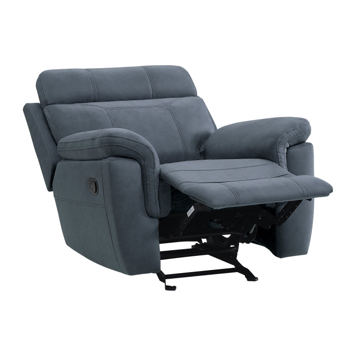 Clifton Blue Glider Reclining Chair - Ornate Home