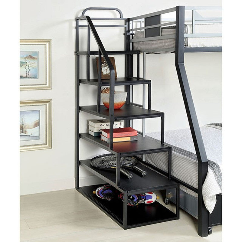 Clifton Silver/Gun Metal Storage Ladder - Ornate Home