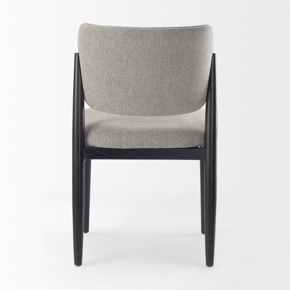 Cline Gray/Black Curved Back Dining Side Chair (Set of 2) - Ornate Home