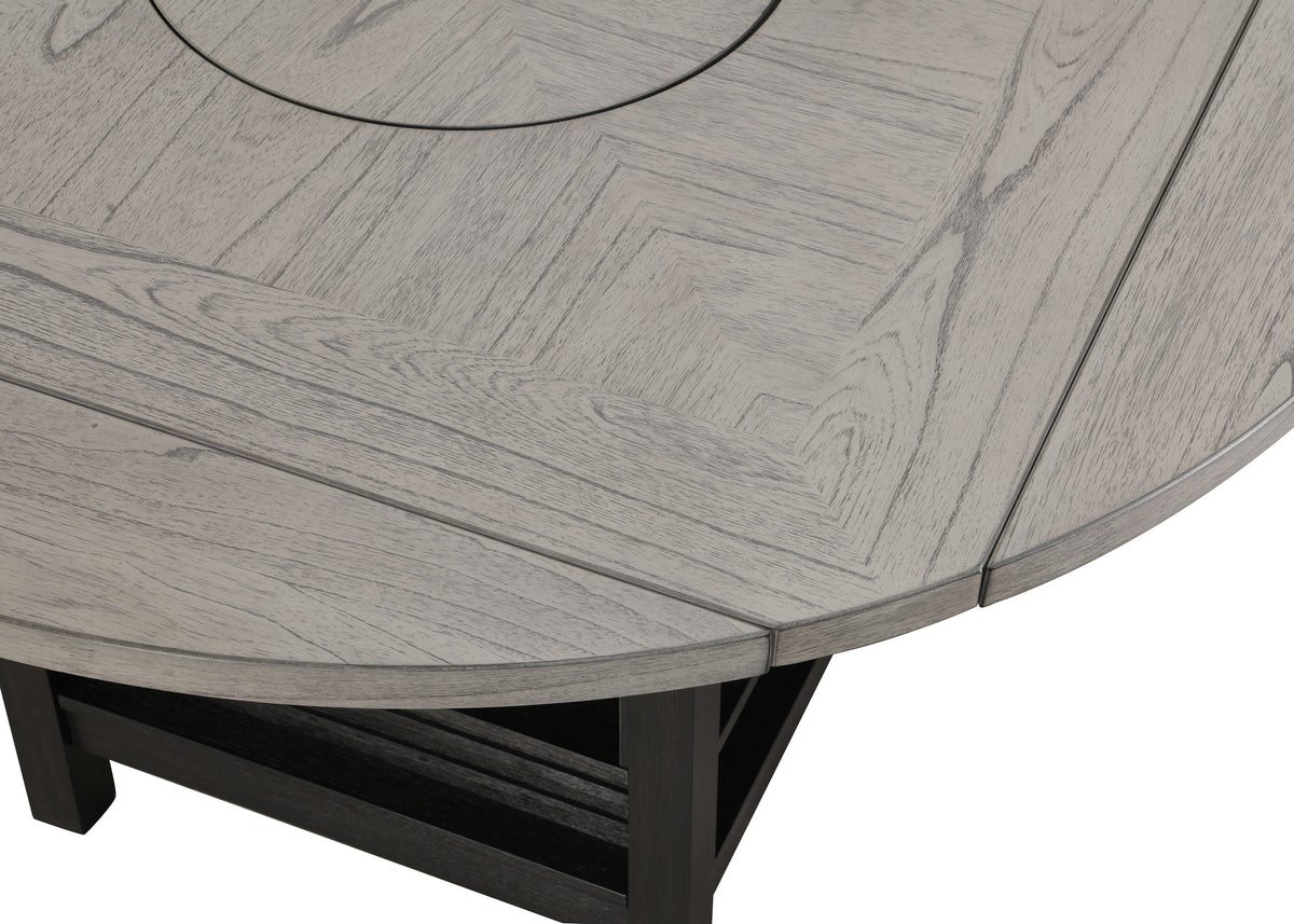 Cline Light Gray/Black Counter Height Dining Set - Ornate Home