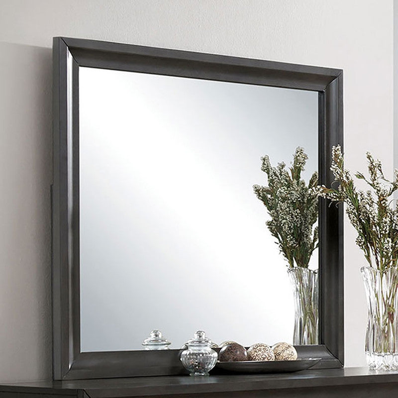 Clotilde Antique Gray Mirror - Ornate Home