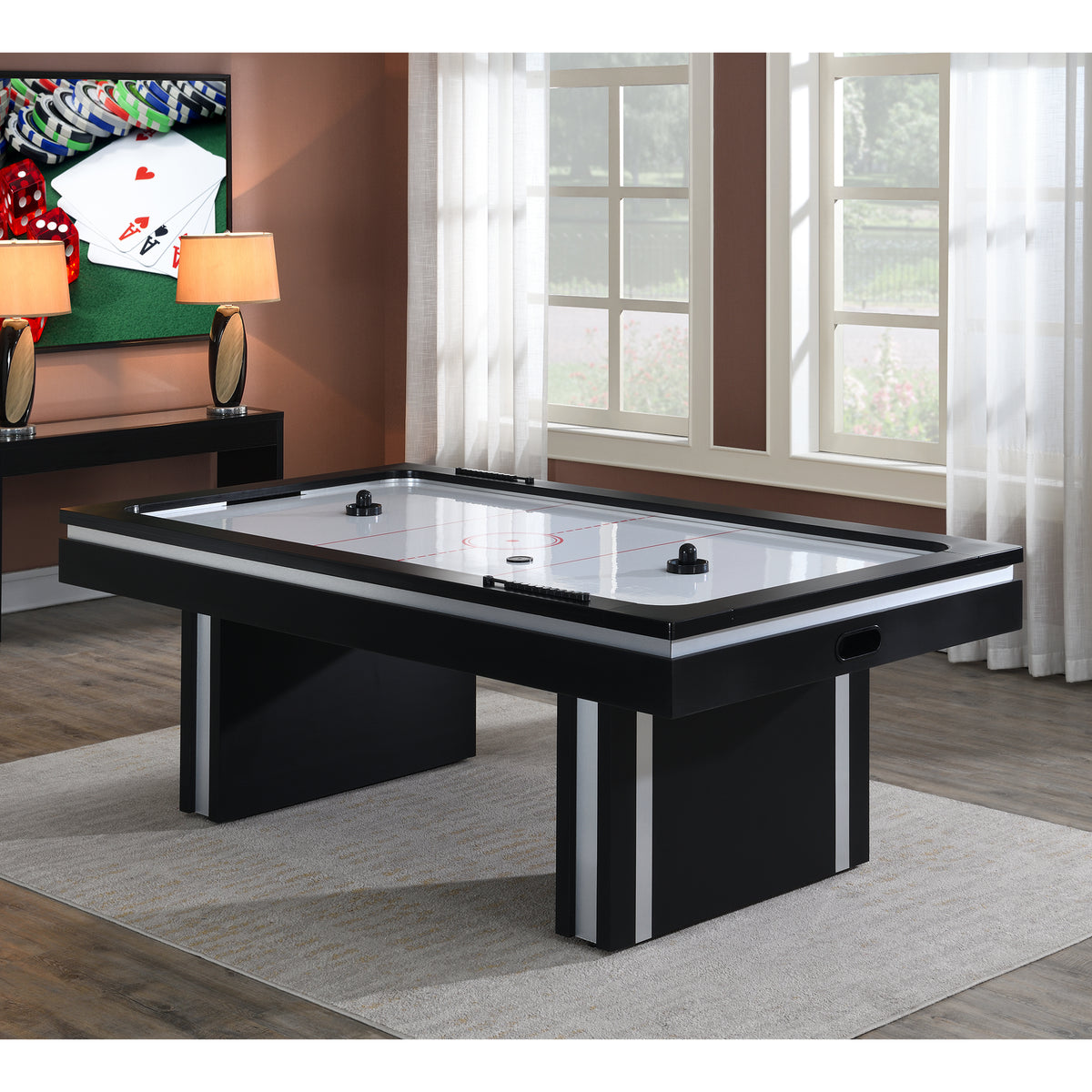 Cloud Black Air Hockey Table - Ornate Home