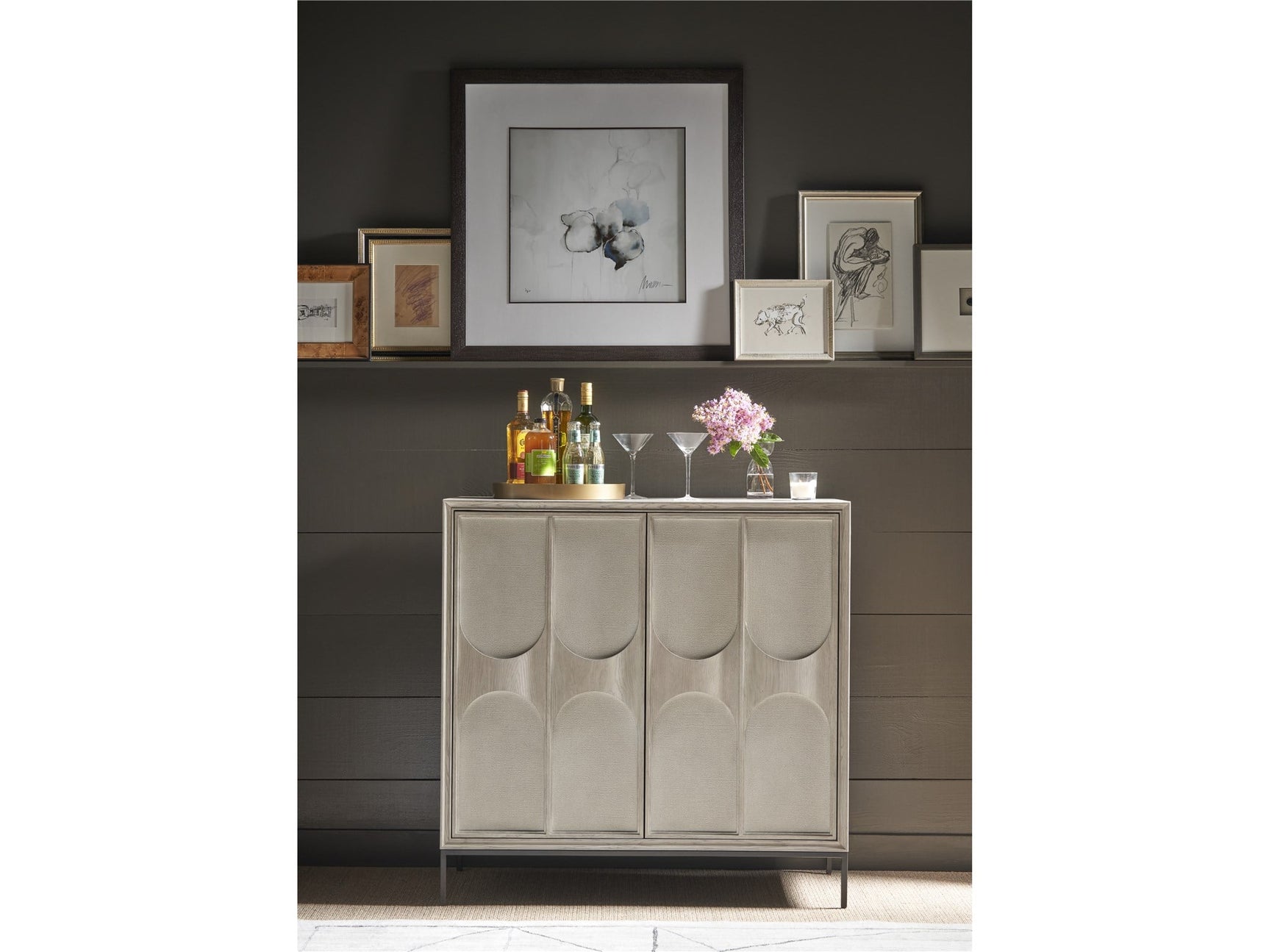 Coalesce Rolling Fog Bar Cabinet - Ornate Home