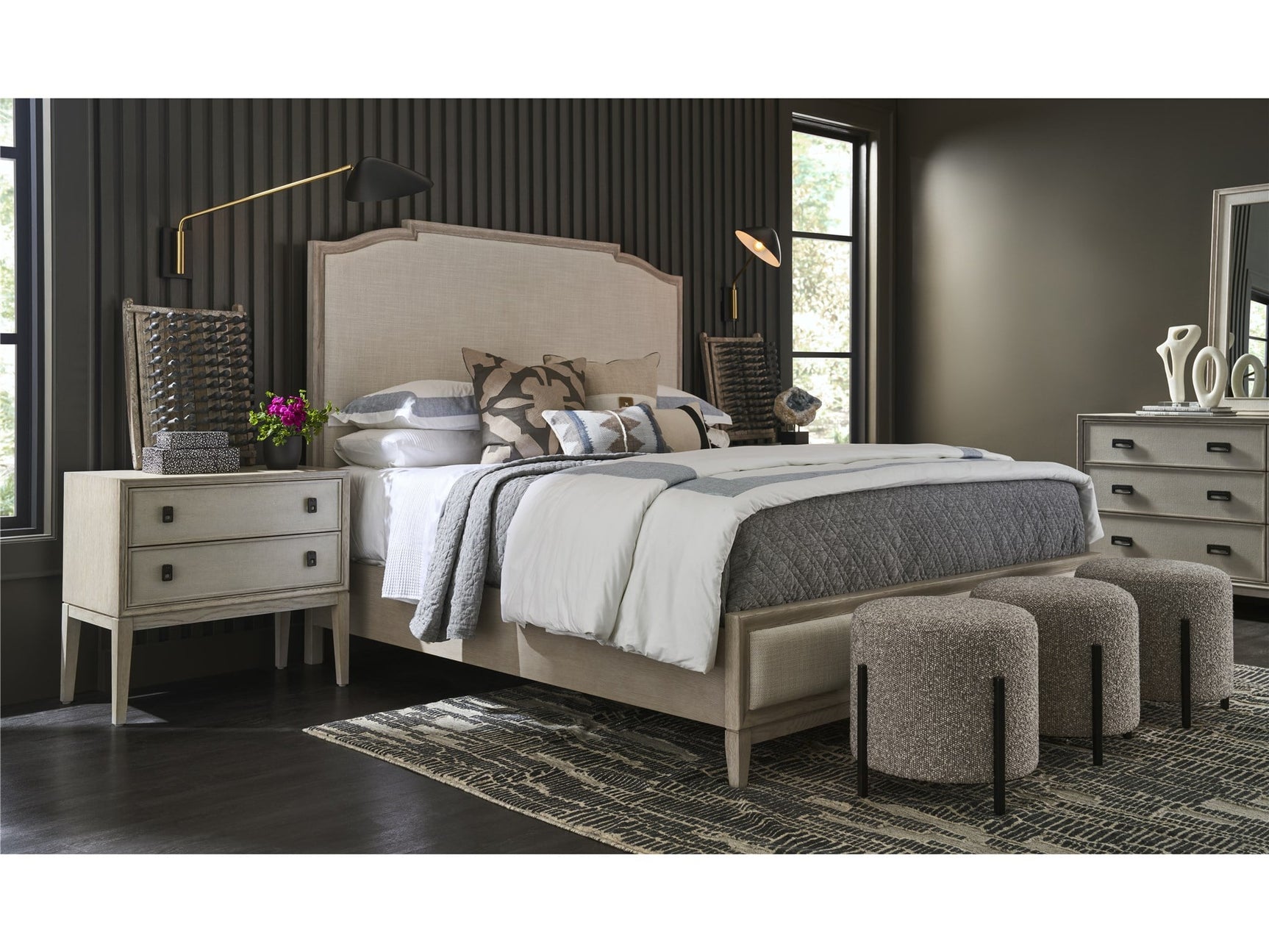 Coalesce Rolling Fog Two Drawer Nightstand - Ornate Home