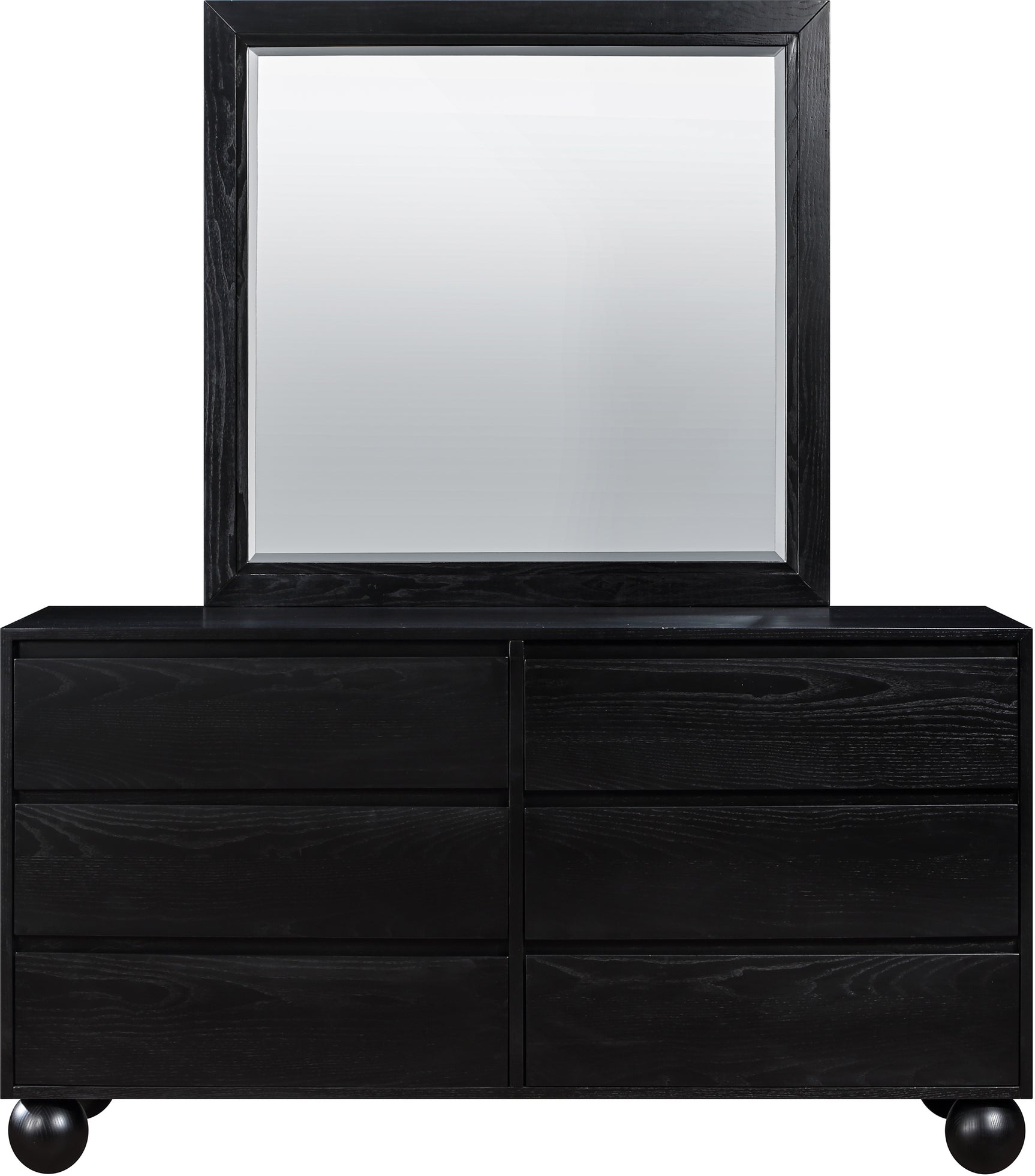 Coastline Black Wood Dresser - Ornate Home