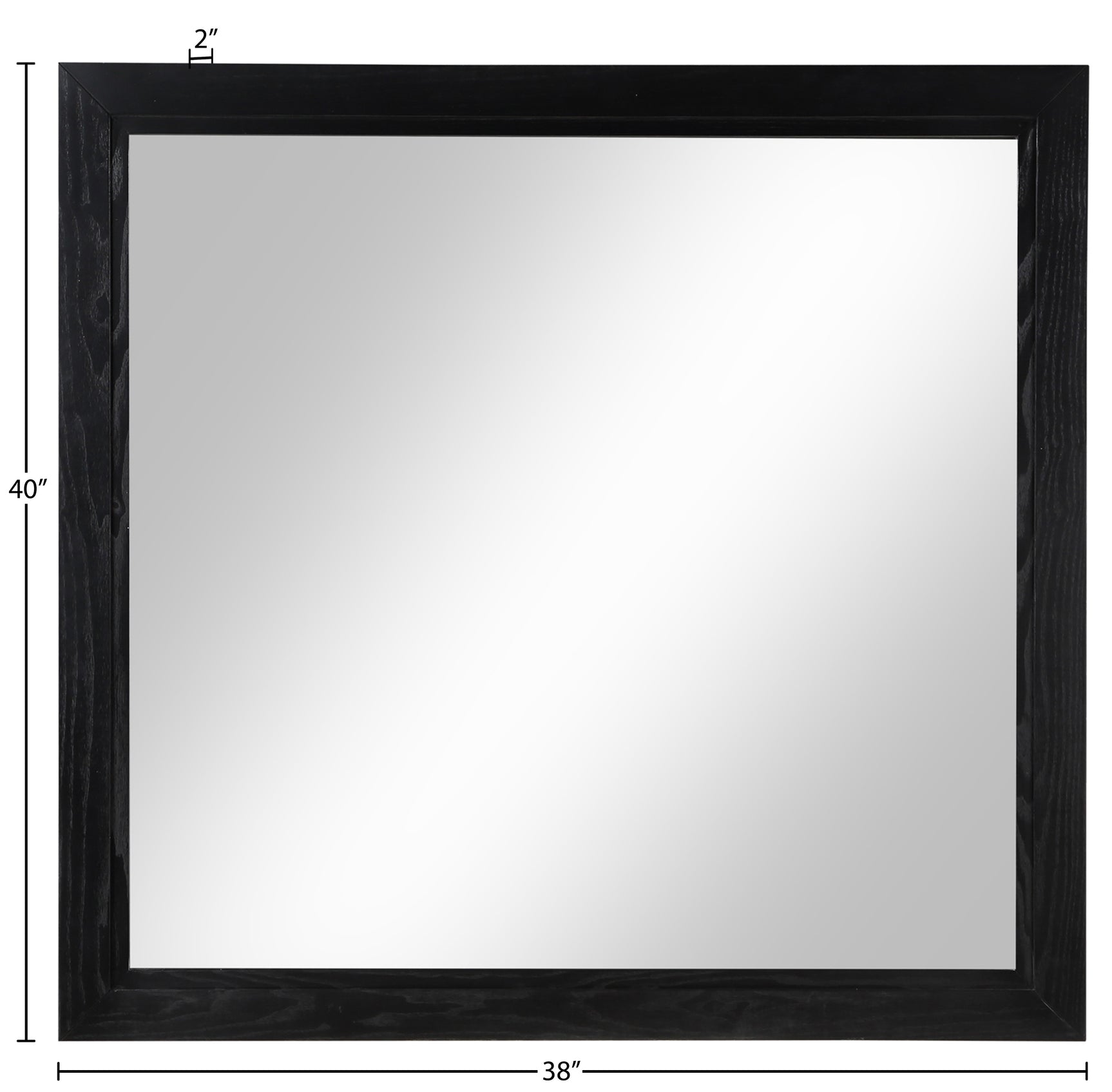 Coastline Black Wood Mirror - Ornate Home