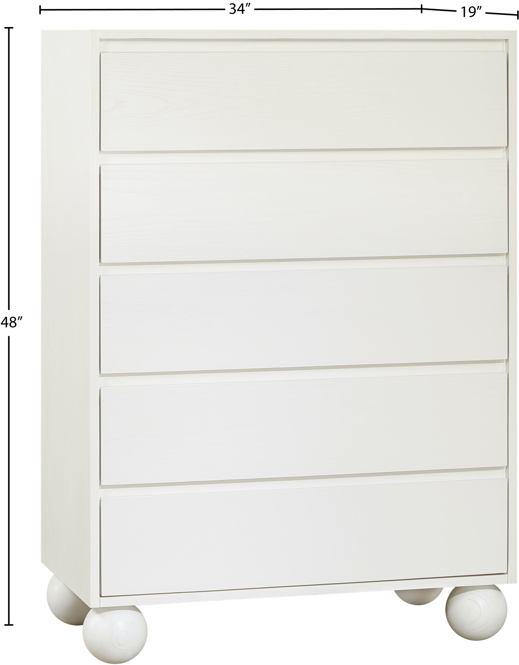 Coastline Cream Wood Chest - Ornate Home