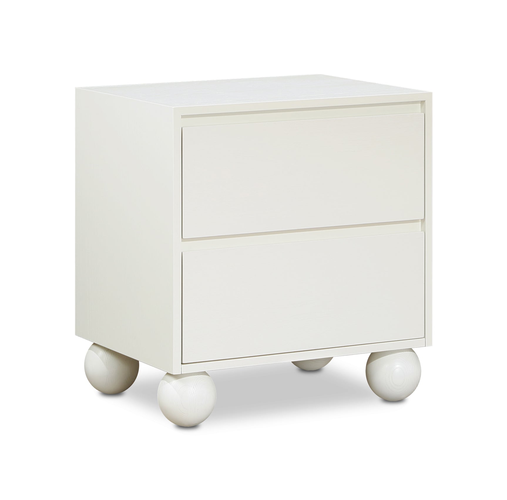 Coastline Cream Wood Nightstand - Ornate Home