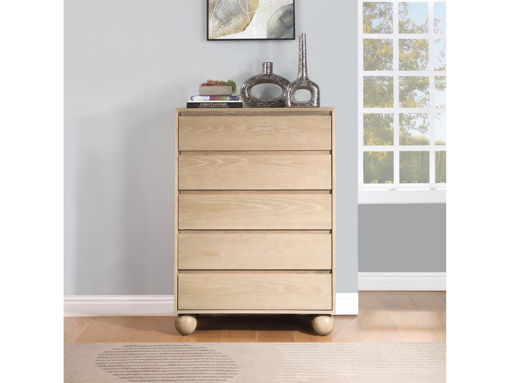 Coastline Natural Wood Chest - Ornate Home