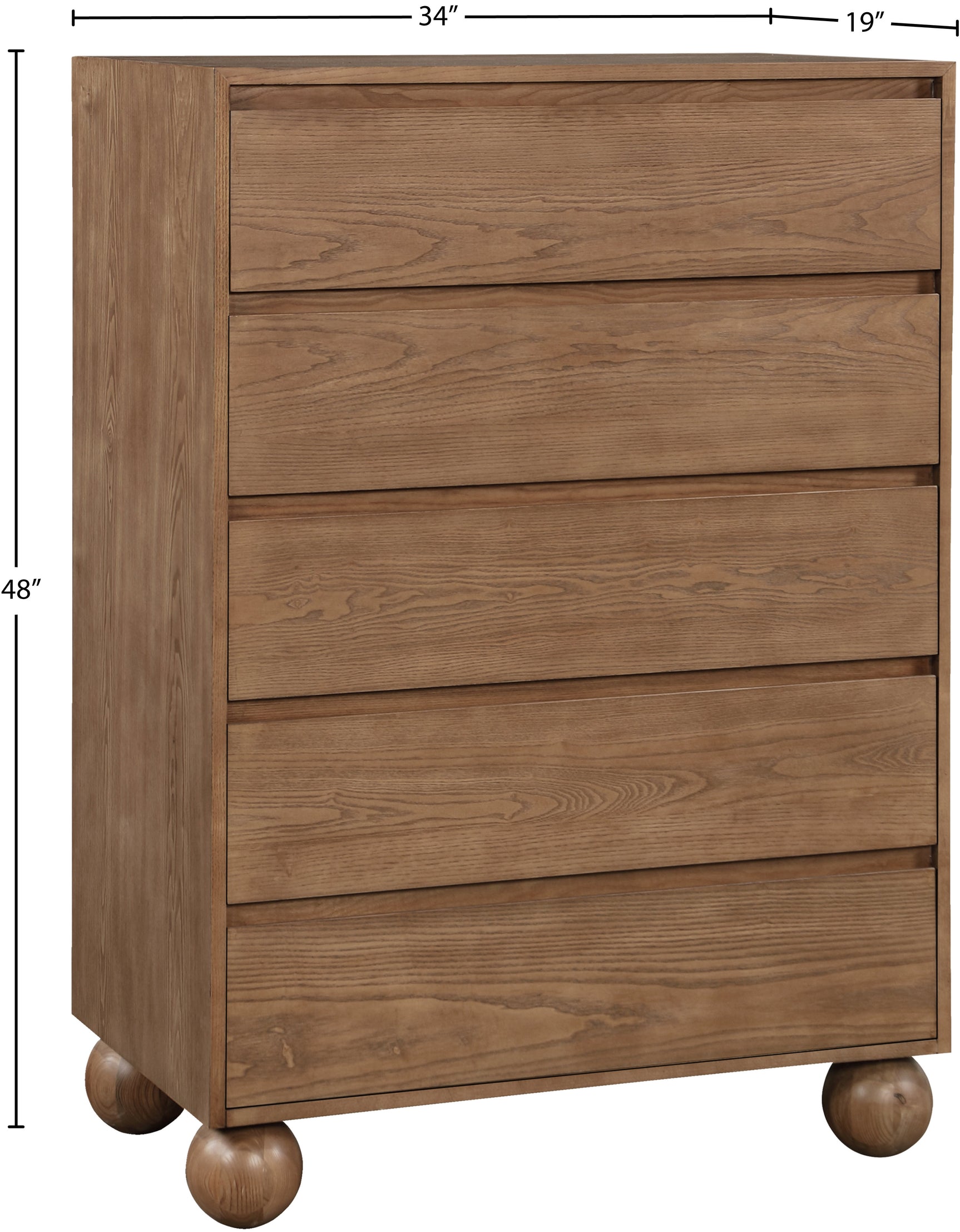 Coastline Walnut Wood Chest - Ornate Home