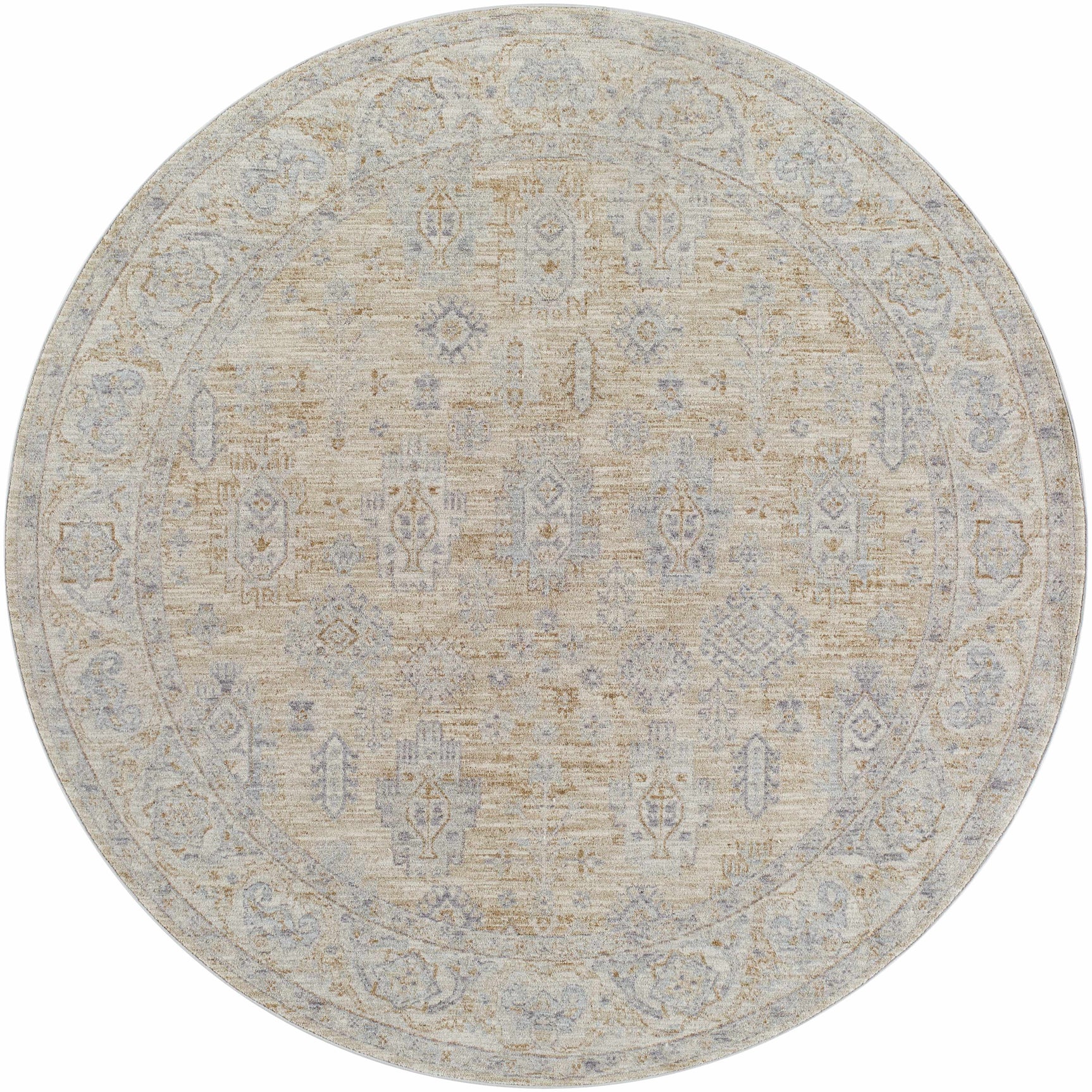 Coby Cream Avant Garde Thick Luxe Area Rug - Ornate Home