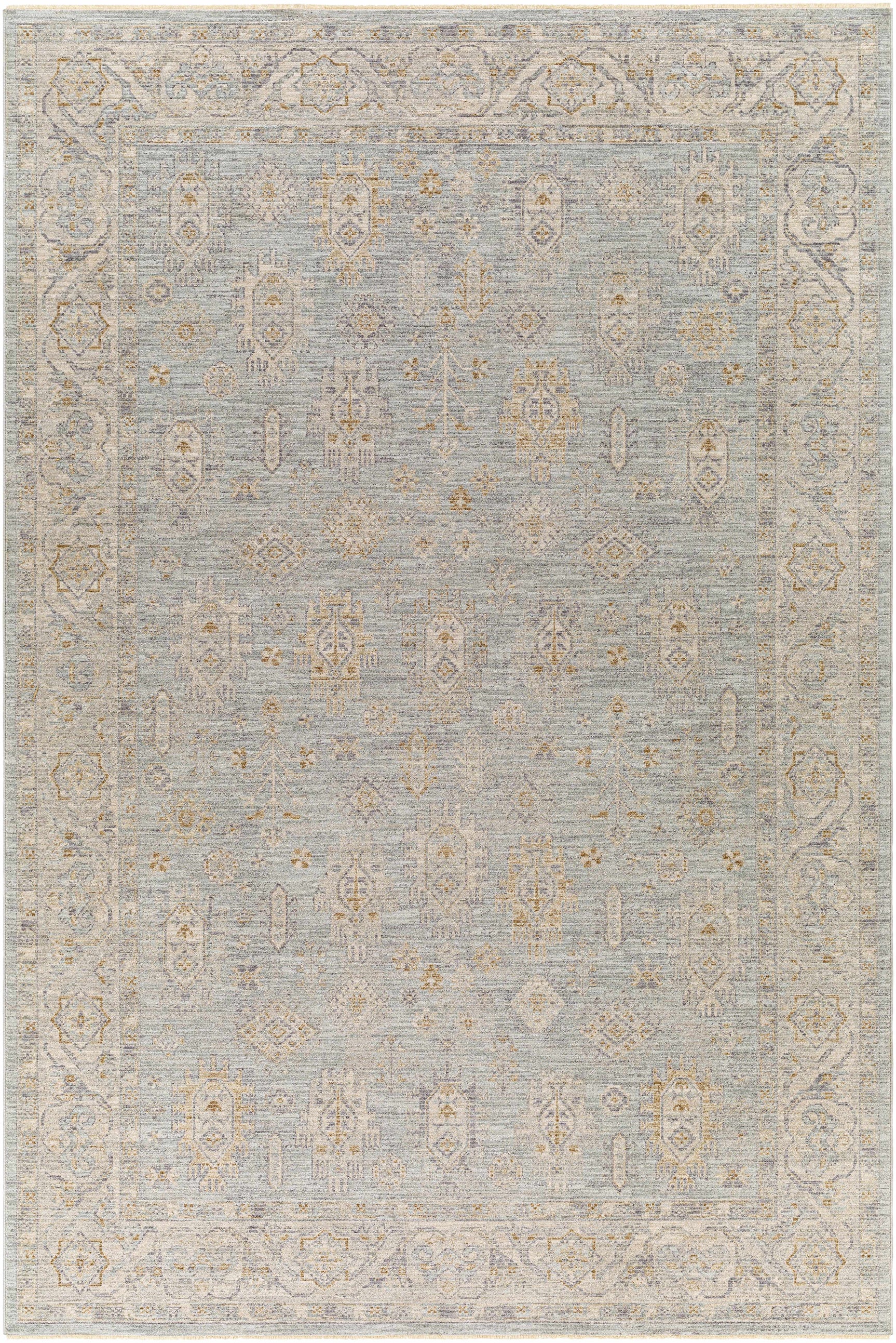Coby Deep Teal Avant Garde Thick Luxe Area Rug - Ornate Home