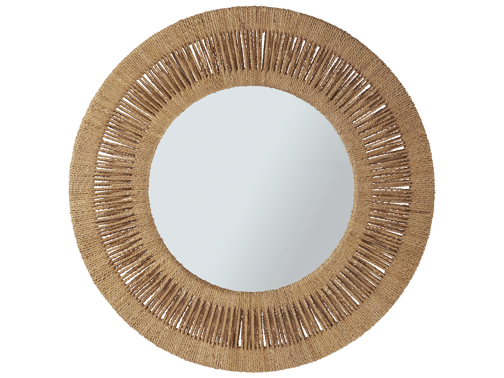 Coca Plum Woven Abaca Mirror - Ornate Home