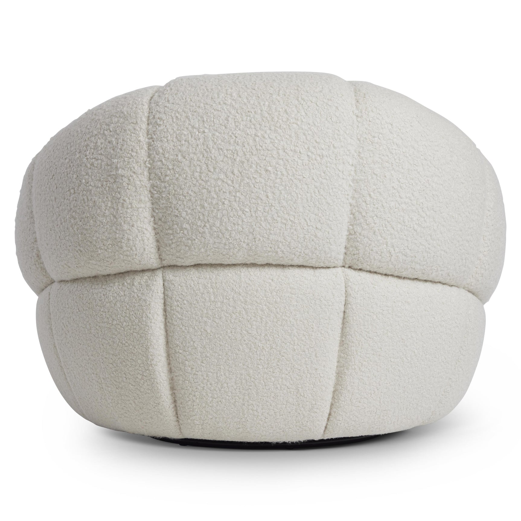 Coco White/Cream Fabric Swivel Chair - Ornate Home