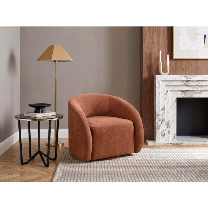 Cocoon Brown Swivel Chair - Ornate Home