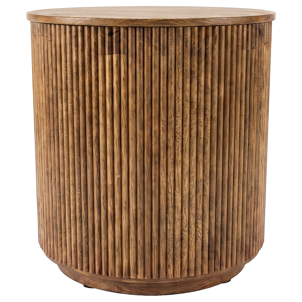 Coffey Light Brown 2-Piece Round Coffee And End Table Set - Ornate Home