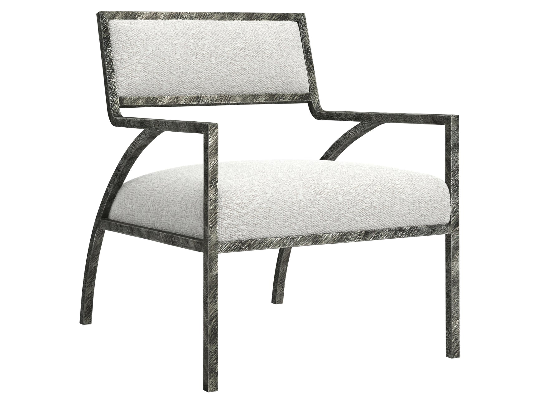 Cohen White/Cream Fabric Chair - Ornate Home