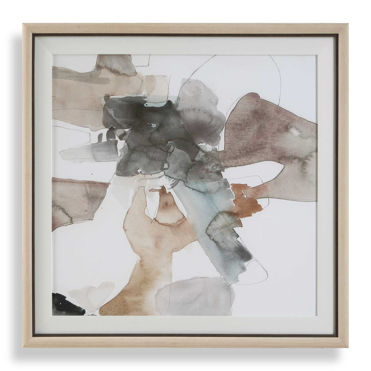 Cohesion Multicolor Framed Abstract Print - Ornate Home