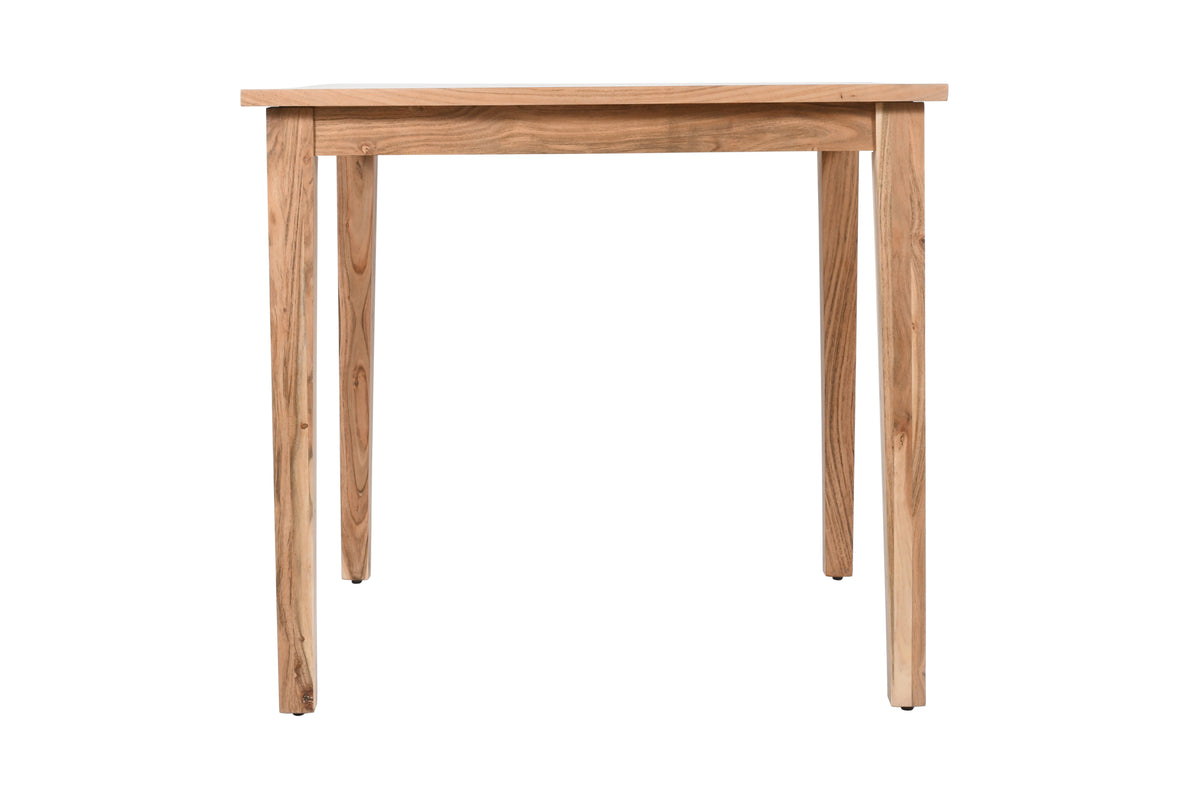 Colby Natural/Blueberry Counter Dining Table w/ 4 Maddox Stools - Ornate Home