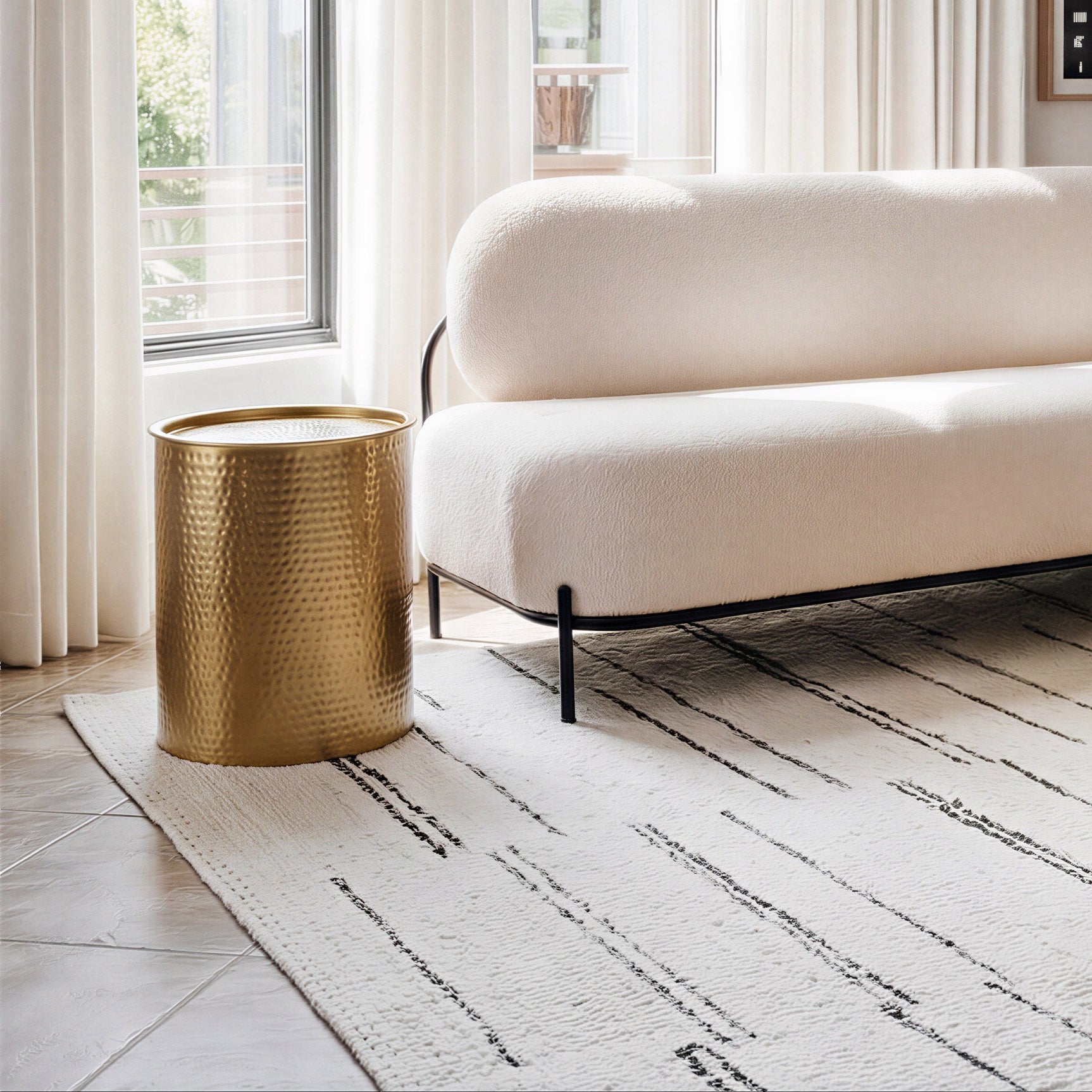Coldveil Gold Storage Side Table - Ornate Home