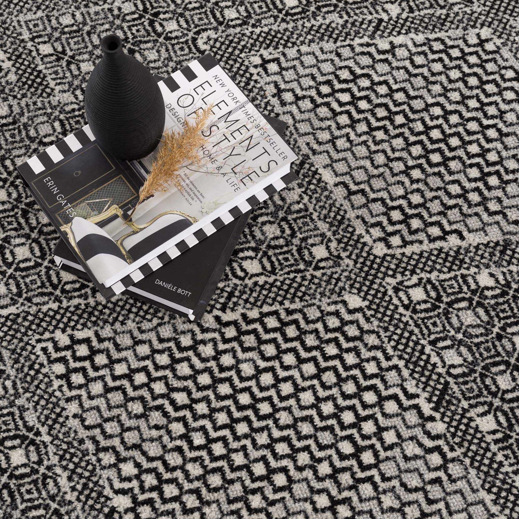Coledale Black & White Washable Rug - Clearance - Ornate Home