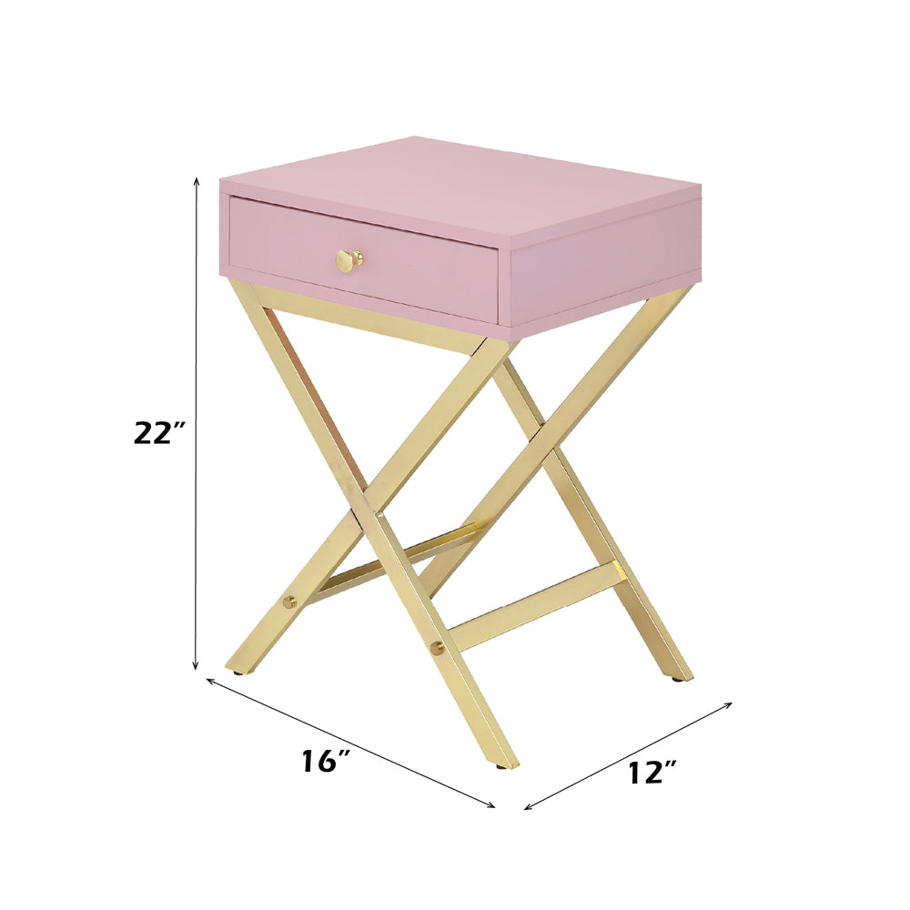Coleen Pink Accent Table - Ornate Home