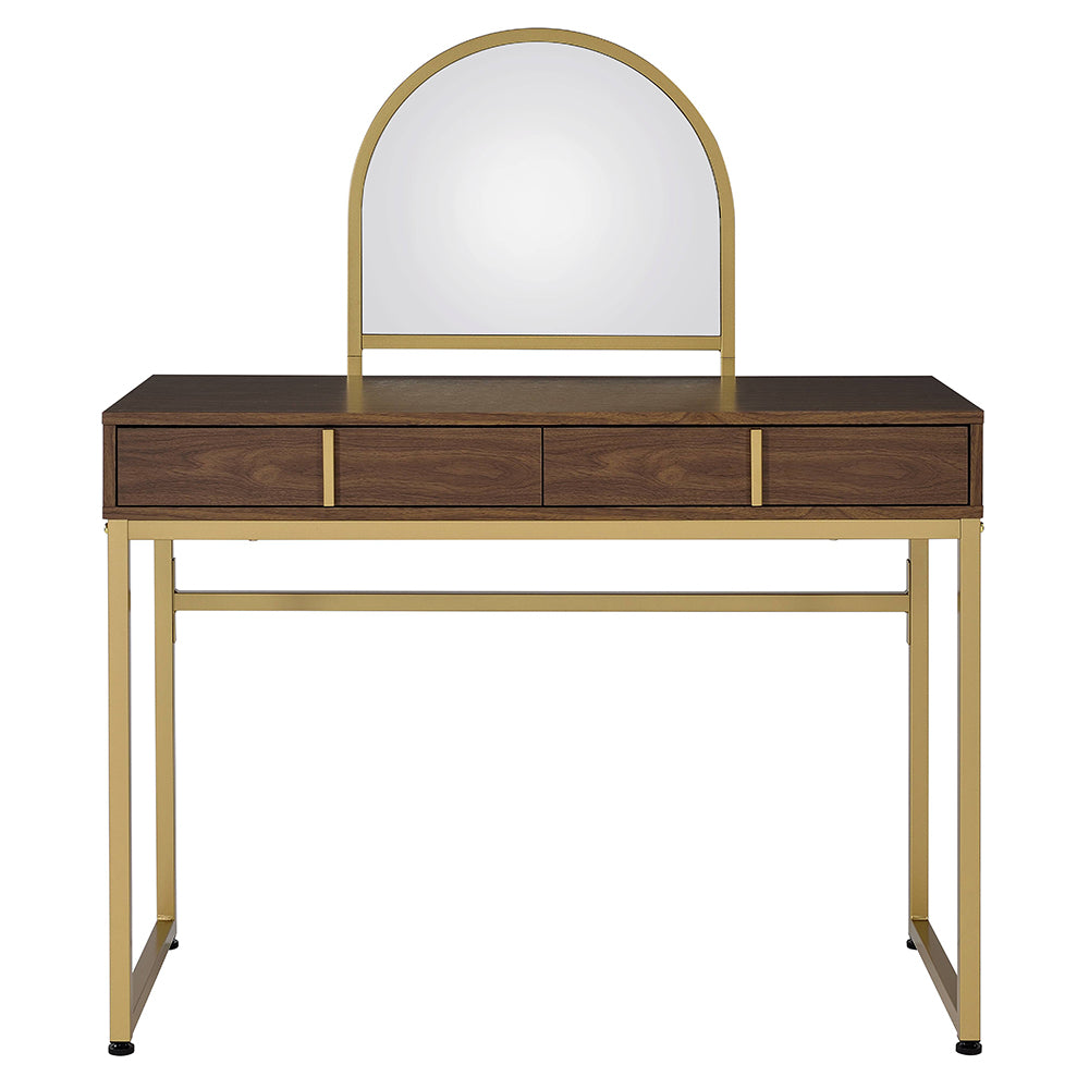 Coleen Walnut Vanity Desk - Ornate Home