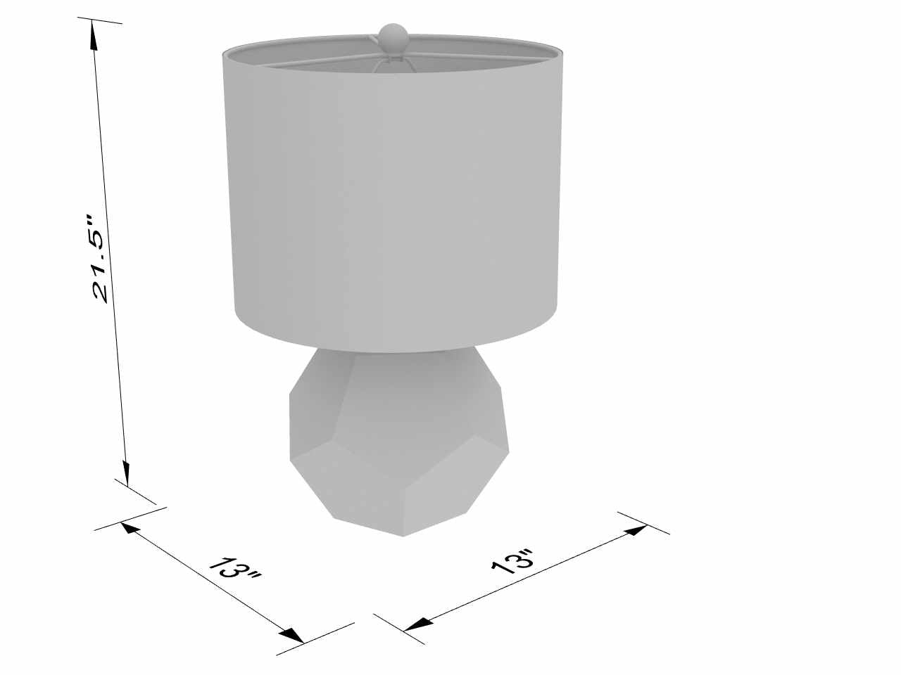 Coleford Gold Geometric Table Lamp - Ornate Home