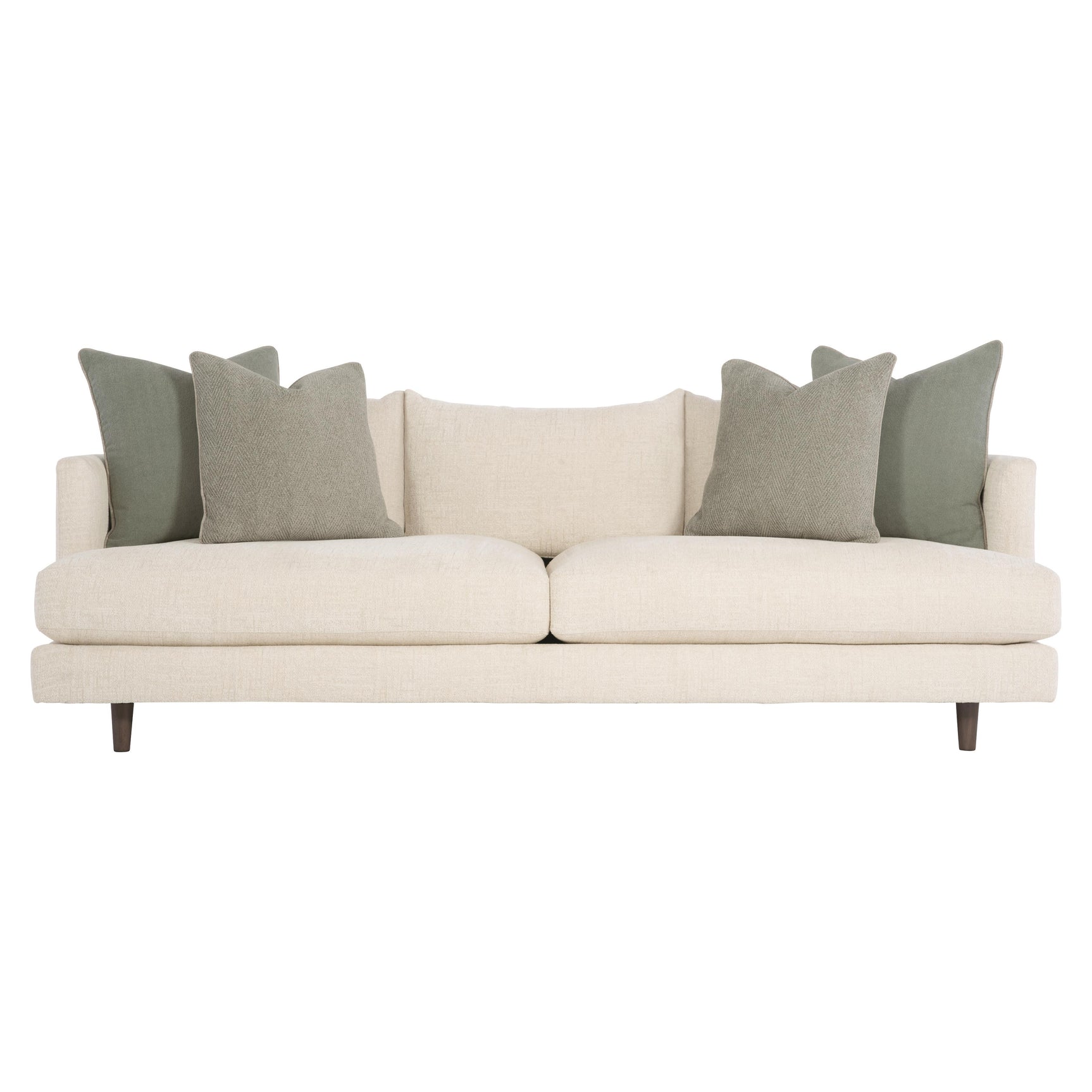 Colette White/Cream Fabric Sofa - Ornate Home