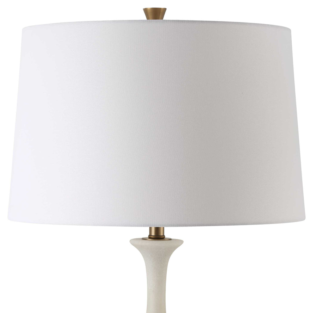 Colette White Stone Floor Lamp - Ornate Home