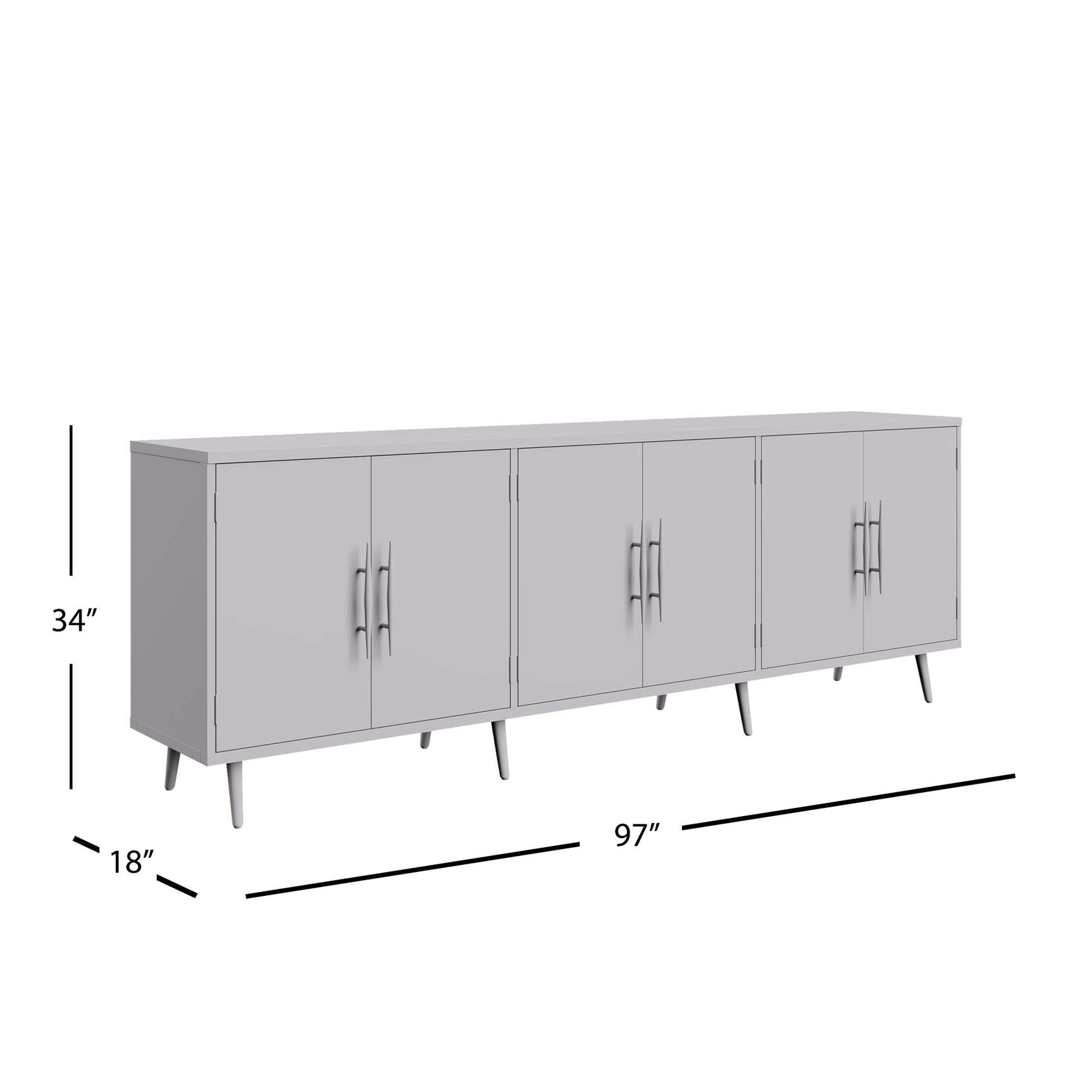 Colhane Wash 6 Door Acccent Cabinet - Ornate Home