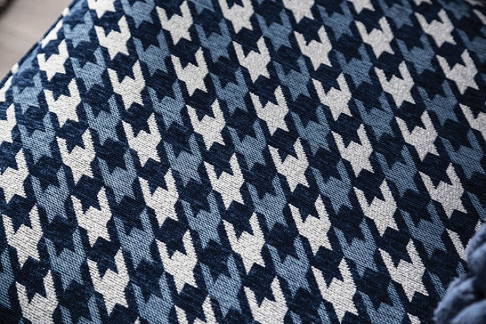 Colindale Gray/Blue Ottoman - Ornate Home