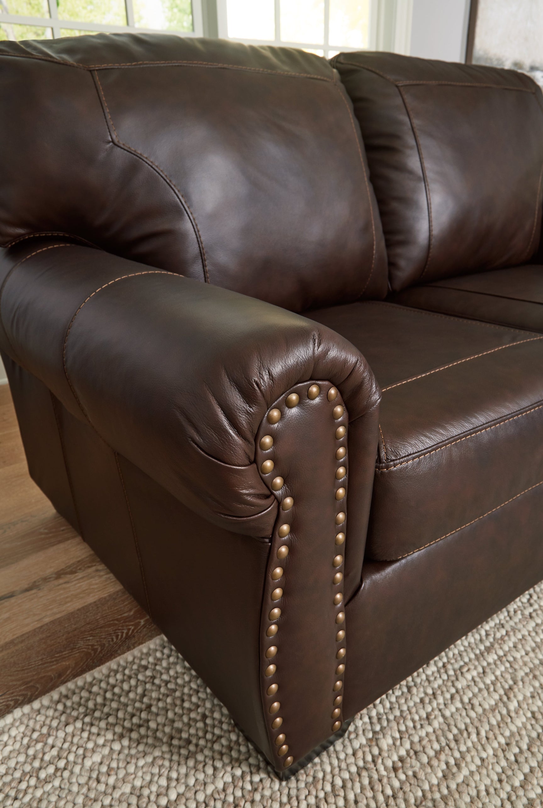 Colleton Dark Brown Loveseat (Online Special Price) - Ornate Home
