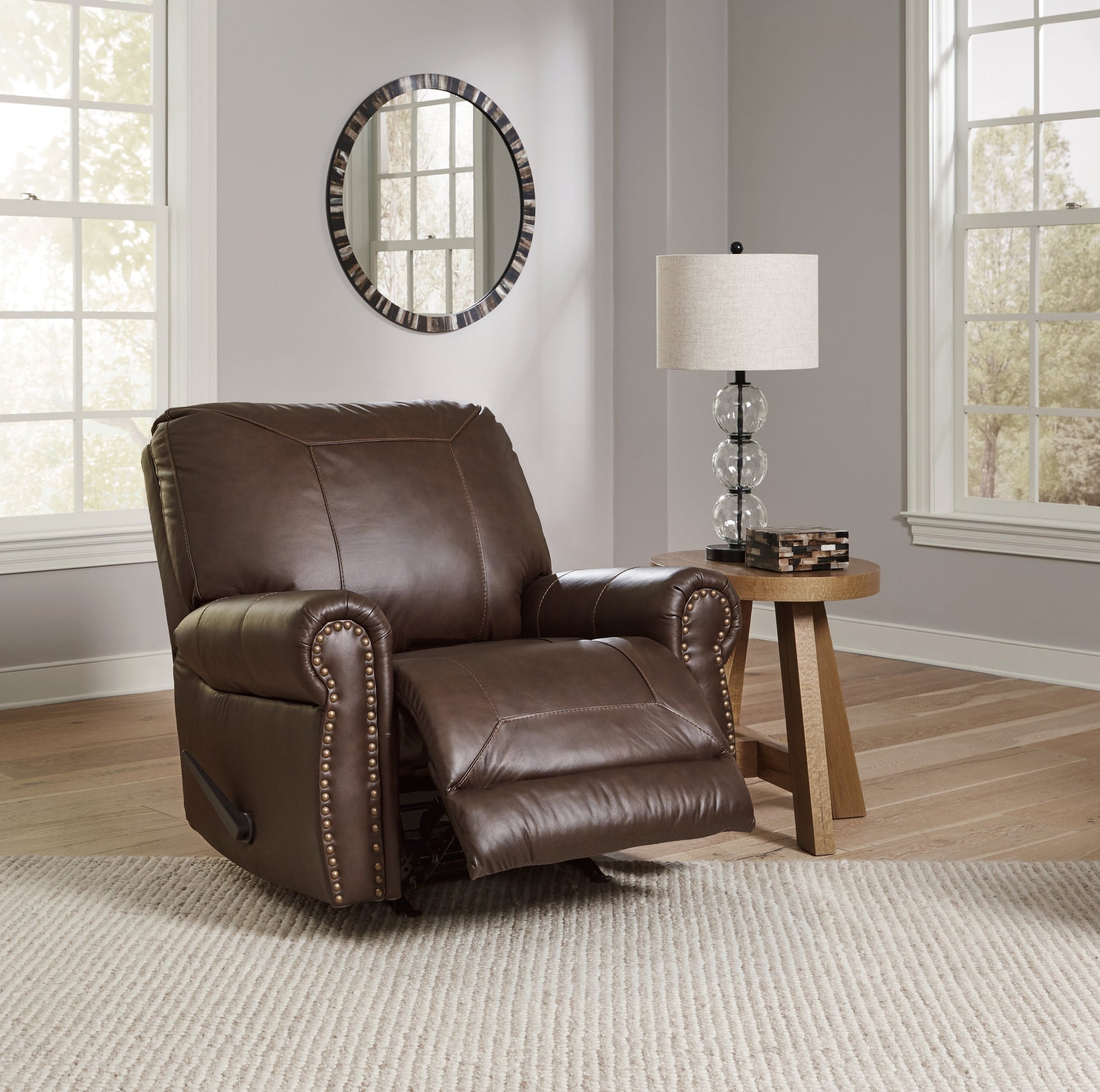 Colleton Dark Brown Recliner - Ornate Home