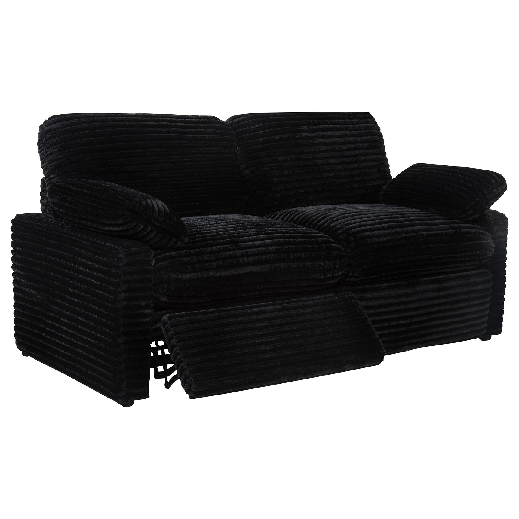 Collins Black Modular Power Loveseat - Ornate Home