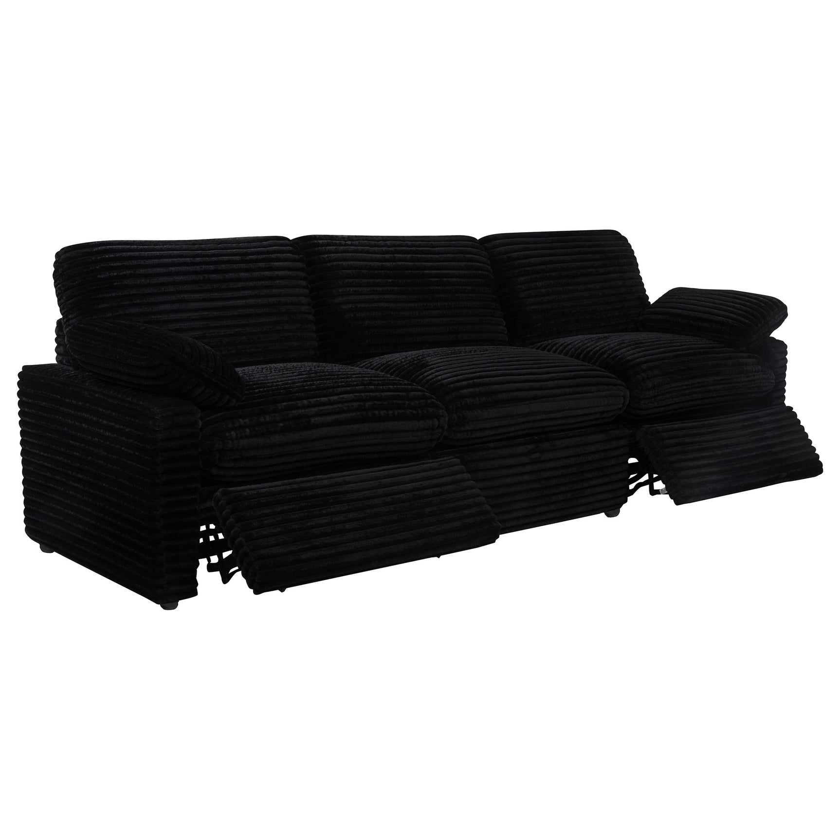 Collins Black Modular Power Sofa - Ornate Home
