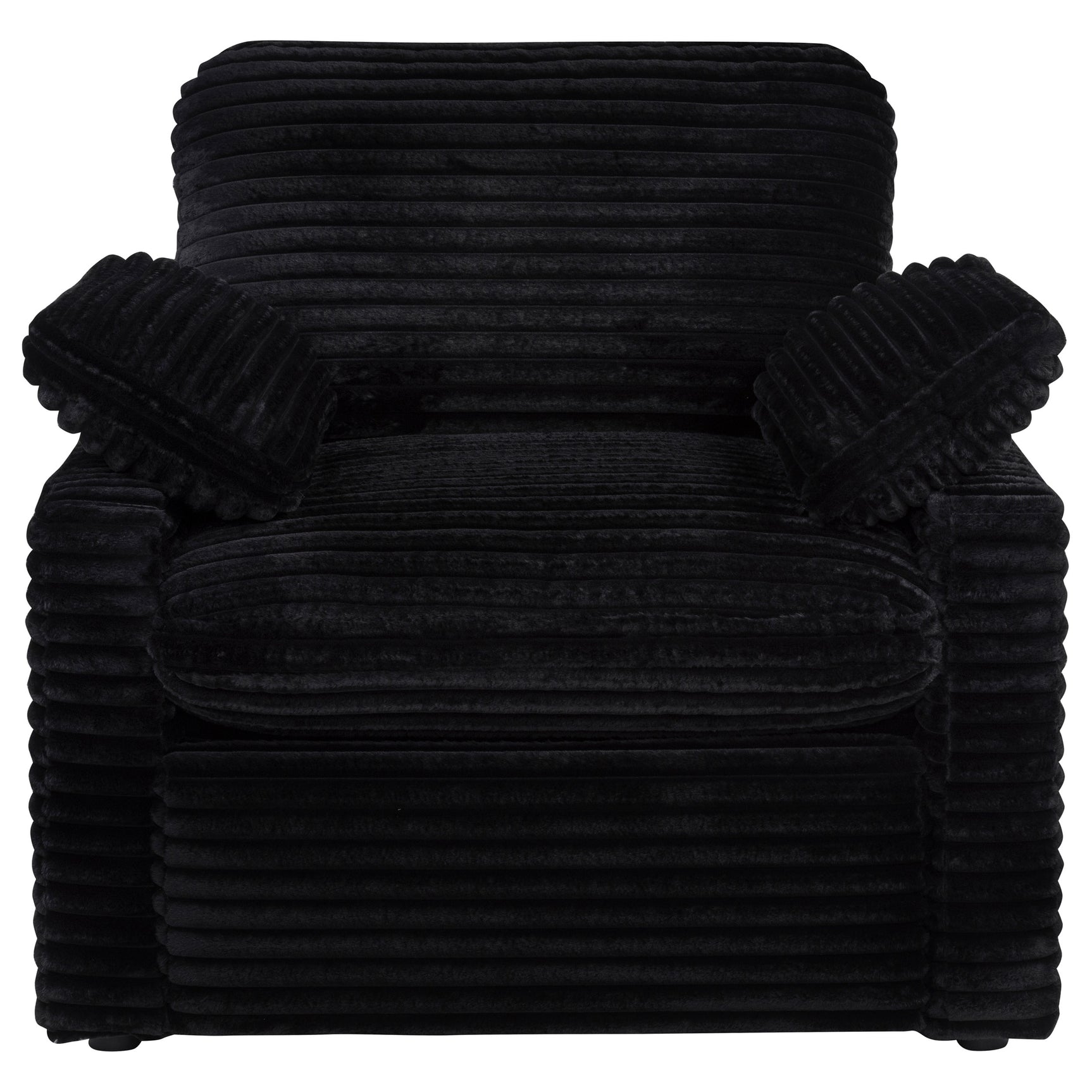 Collins Black Upholstered Power Recliner Chair - Ornate Home