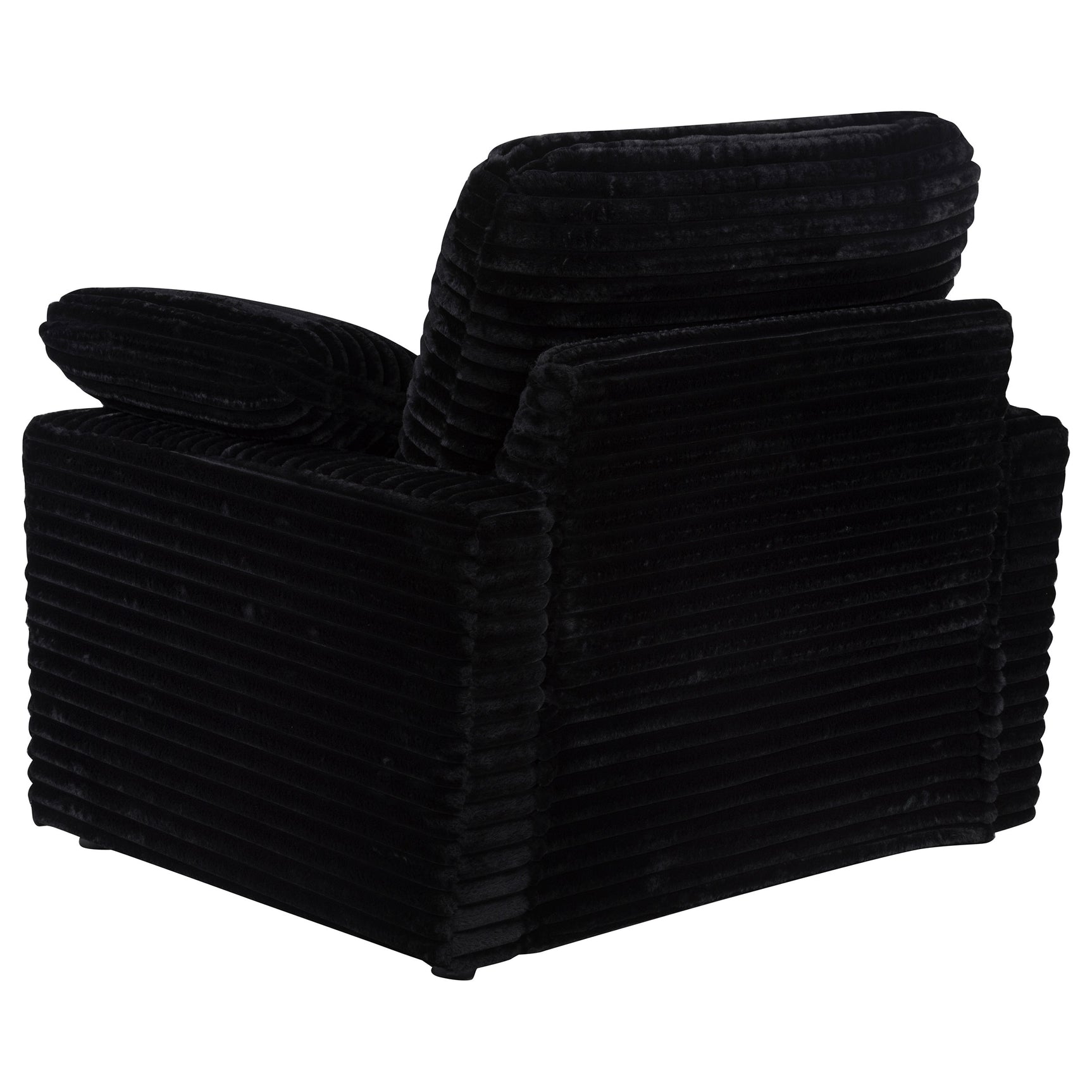 Collins Black Upholstered Power Recliner Chair - Ornate Home