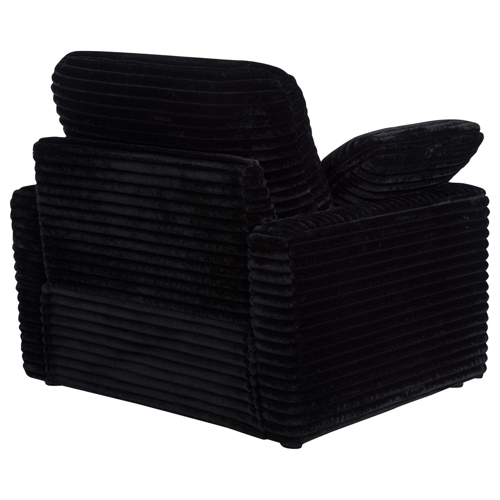 Collins Black Upholstered Power Recliner Chair - Ornate Home