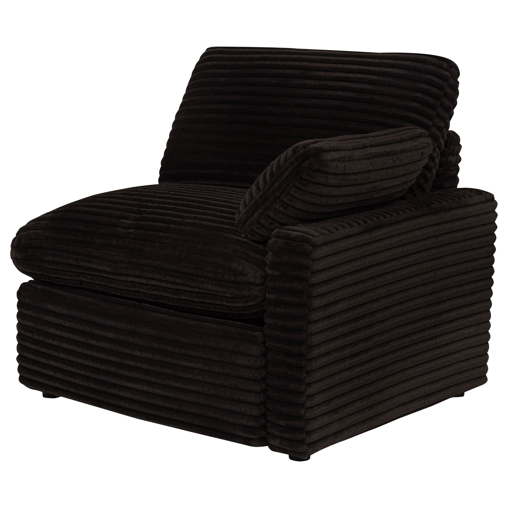 Collins Chocolate Brown Modular Power Loveseat - Ornate Home