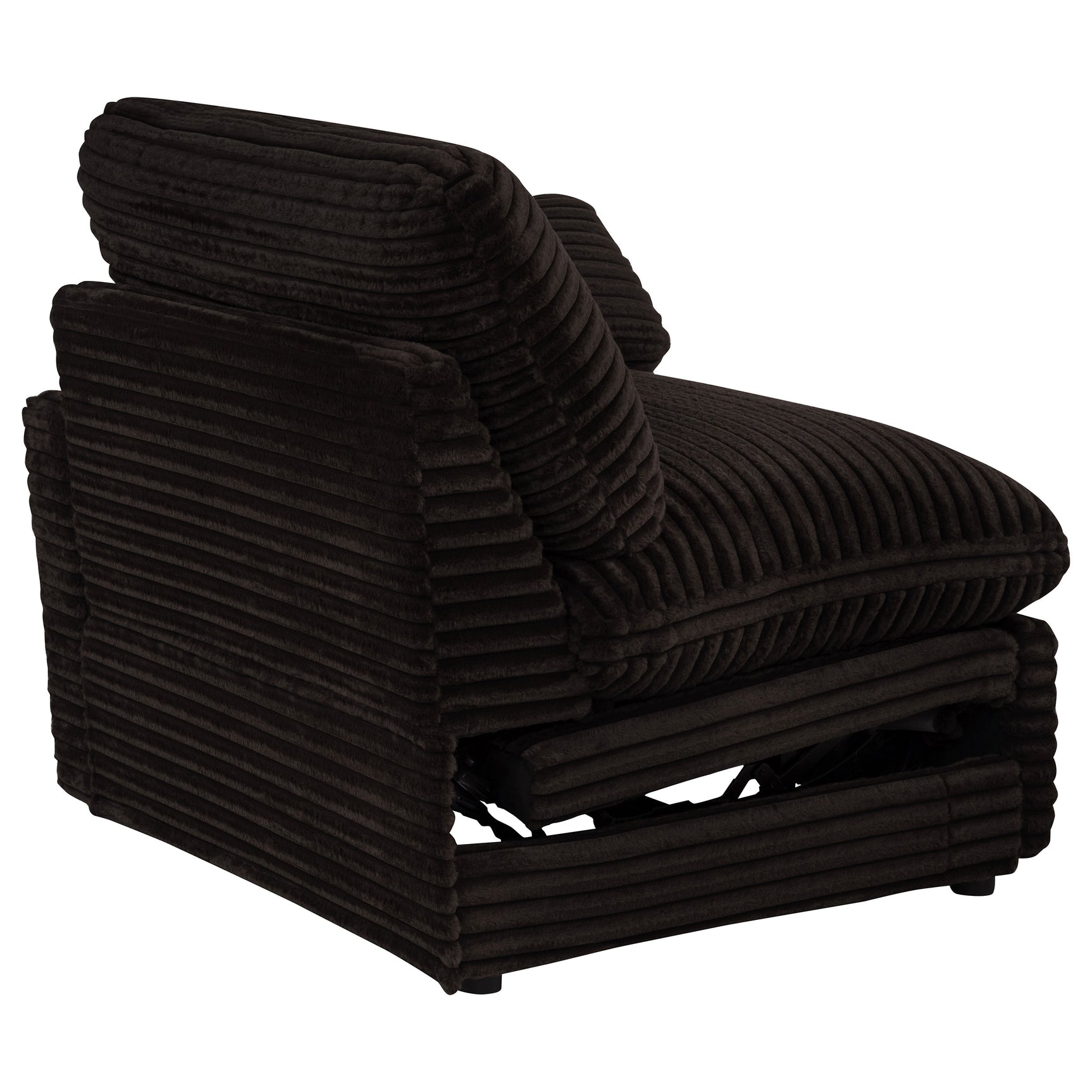 Collins Chocolate Brown Modular Power Loveseat - Ornate Home