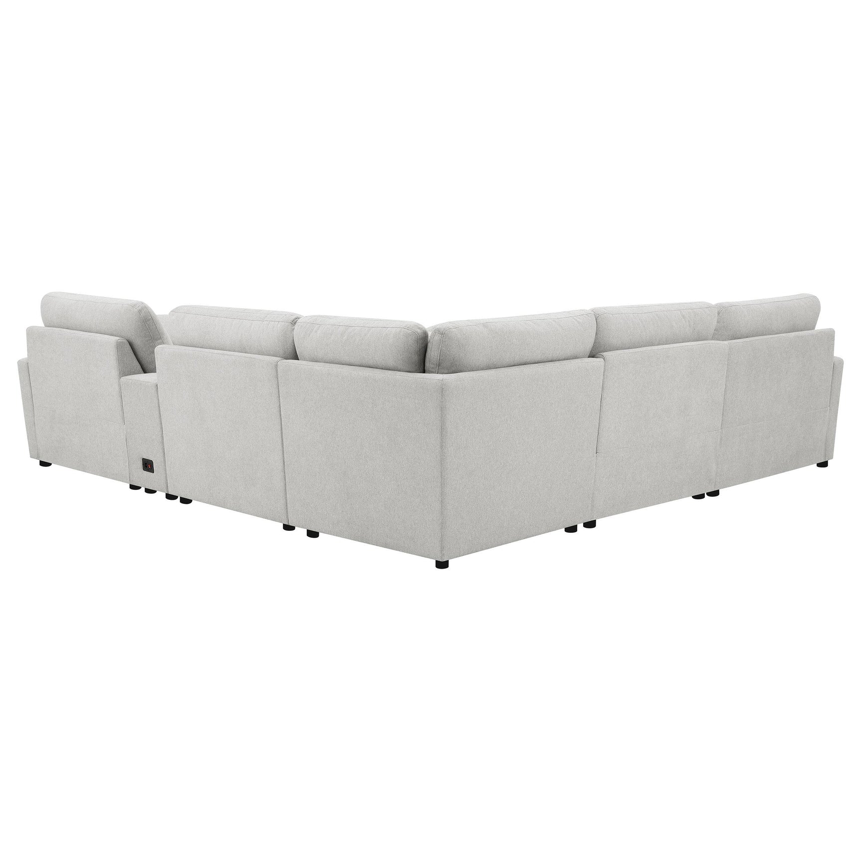 Collins Grey 6-piece Modular Power Reclining Sectional - Ornate Home