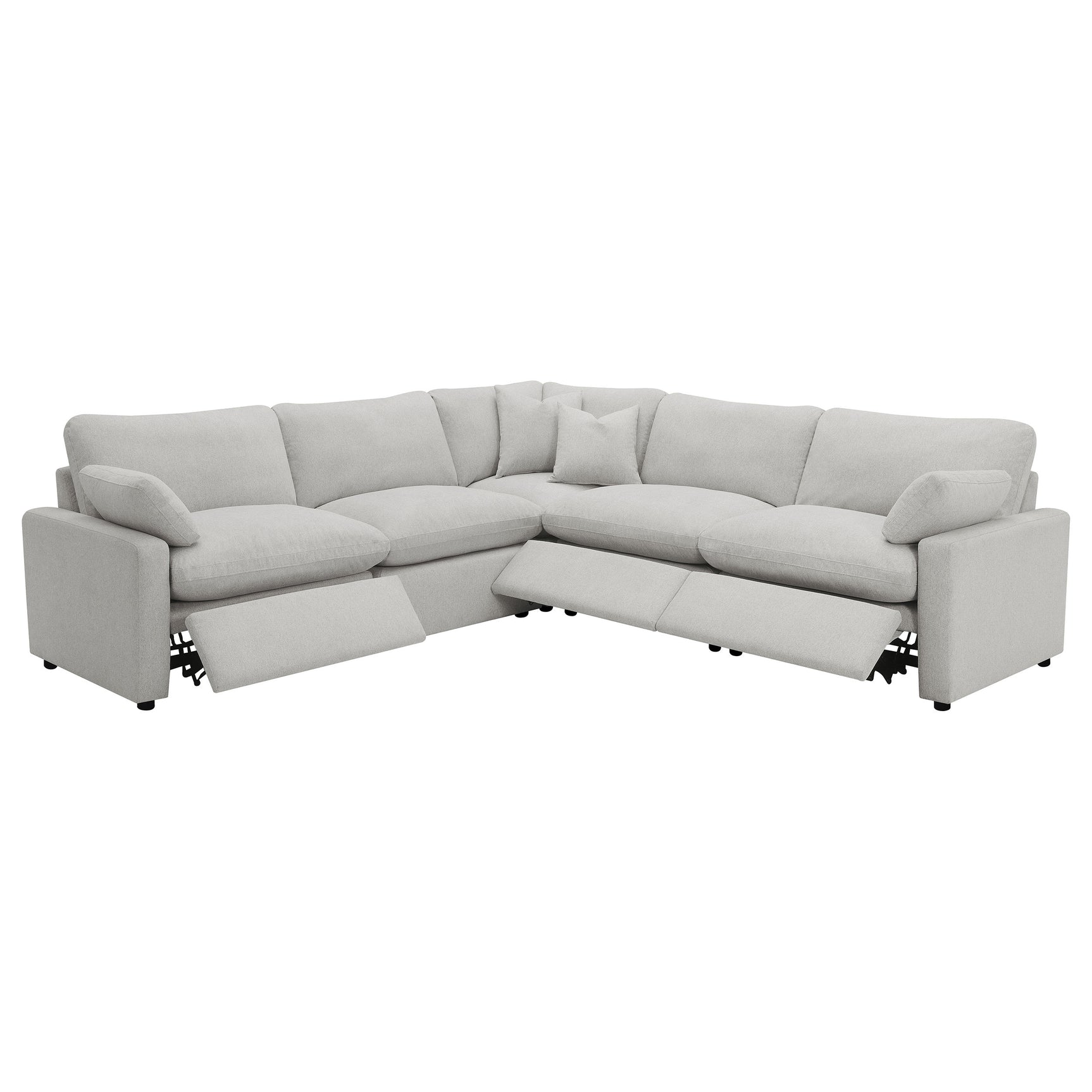 Collins Grey Modular Power Reclining Sectional Sofa Set - Ornate Home
