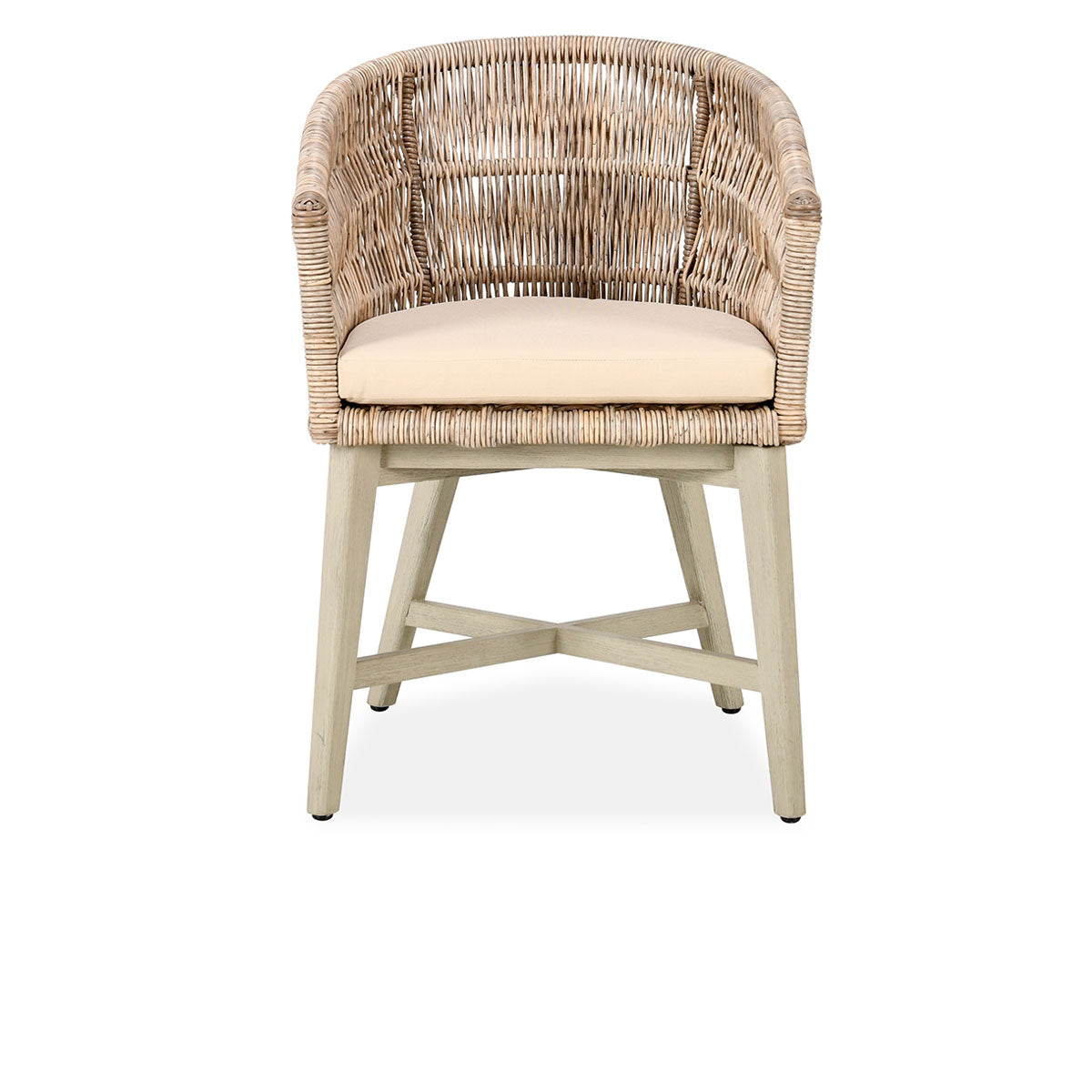 Collins Natural/Sand Outdoor Dining Chair - Ornate Home